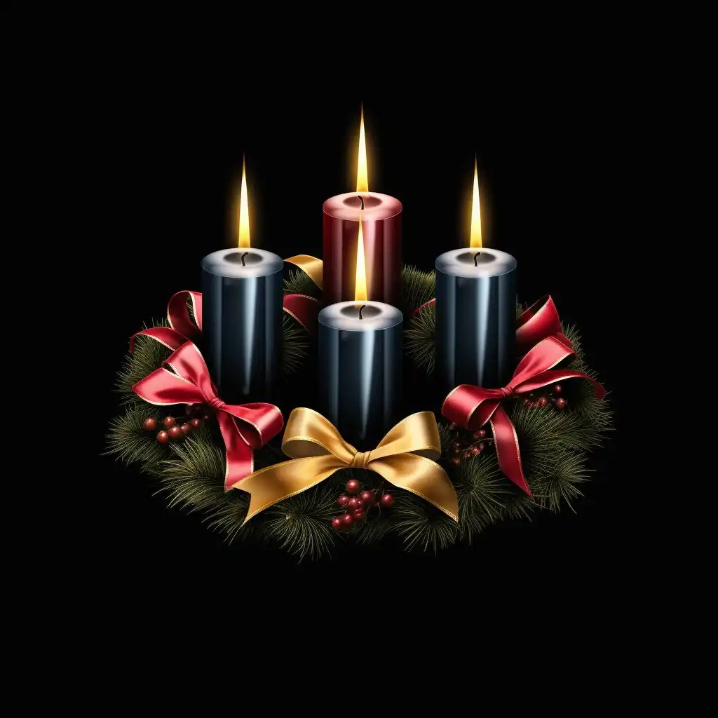 De symboliek van de vier kaarsen op een adventskrans